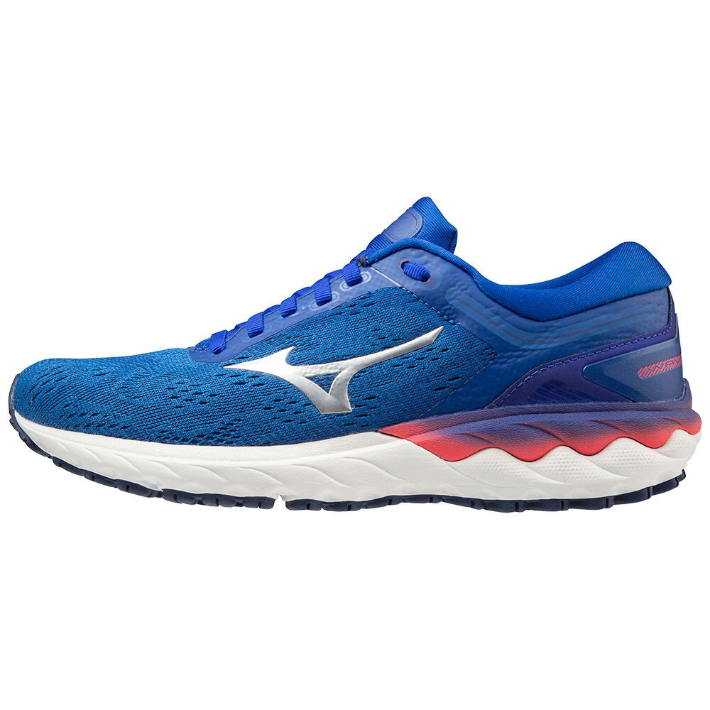 Mizuno Women's Wave Skyrise Running Shoes Blue/ Pink (J1GD200955-DLJ)